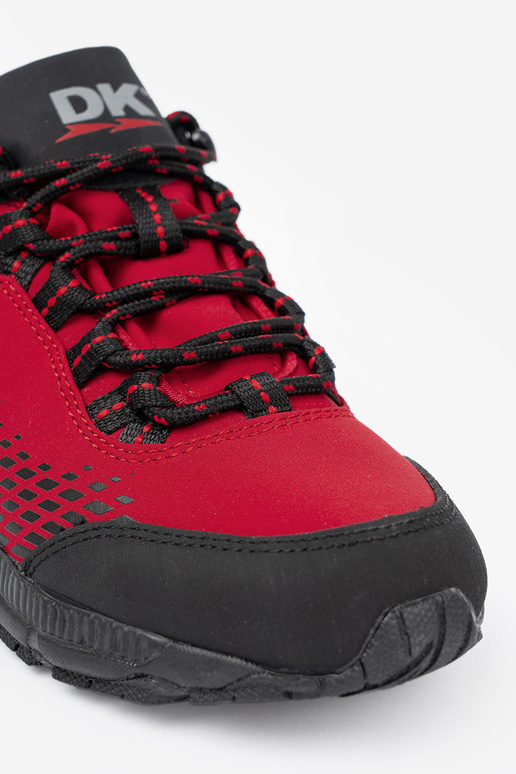 Botas de trekking rojas con plataforma gruesa DK Botas de trekking rojas con plataforma gruesa DK