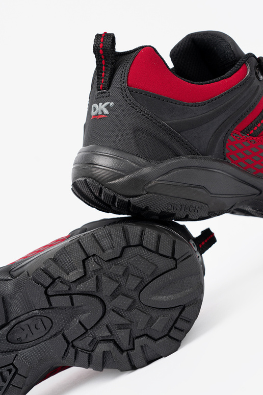 Botas de trekking rojas con plataforma gruesa DK Botas de trekking rojas con plataforma gruesa DK