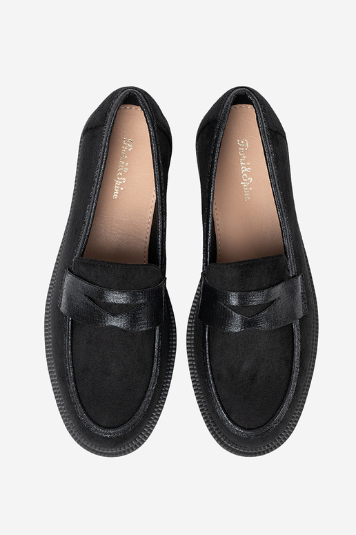 de color negro de gamuza mocasines de color negro de gamuza mocasines