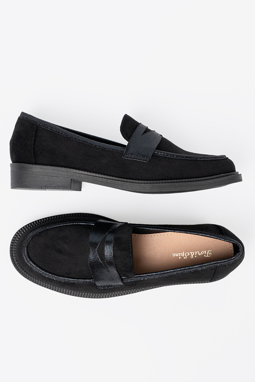 de color negro de gamuza mocasines de color negro de gamuza mocasines