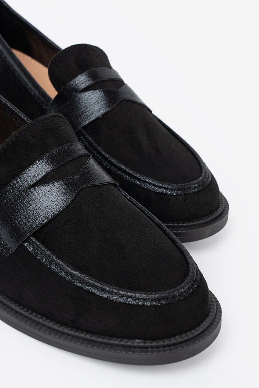 de color negro de gamuza mocasines de color negro de gamuza mocasines