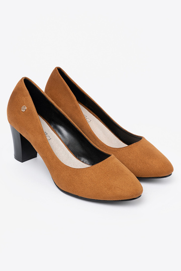 de gamuza tacones altos en tacones altos karmel