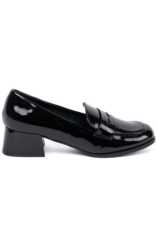 de color negro mocasines en tacones altos de color negro mocasines en tacones altos