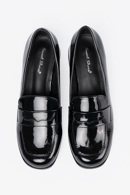 de color negro mocasines en tacones altos de color negro mocasines en tacones altos