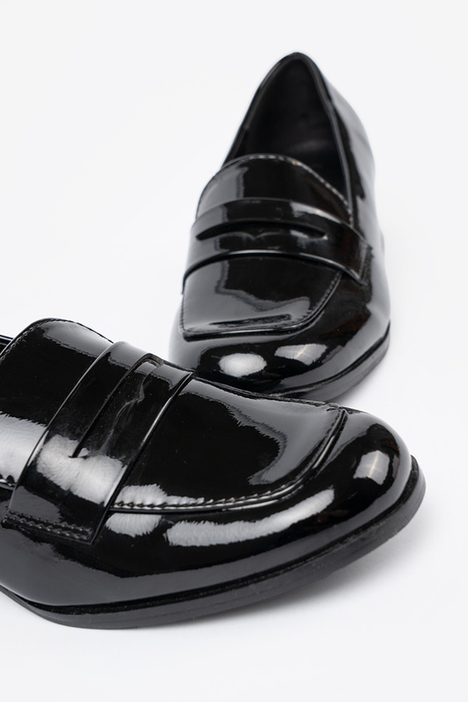 de color negro mocasines en tacones altos de color negro mocasines en tacones altos