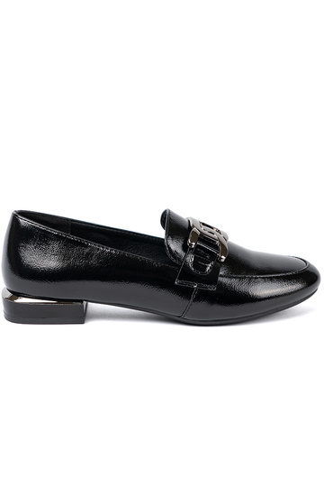 con efecto barniz mocasines con hebilla decorativa Sergio Leone 2