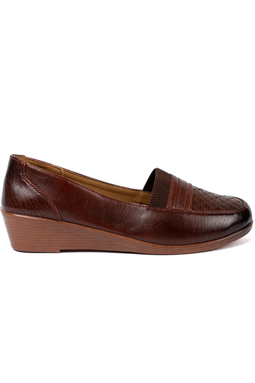 zapatos de mujer slip-on z fakturoAanym noskiem 2