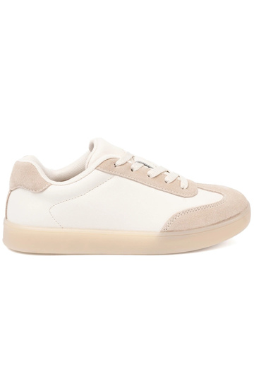 Zapatos casuales de mujer el color blanco-beige 2