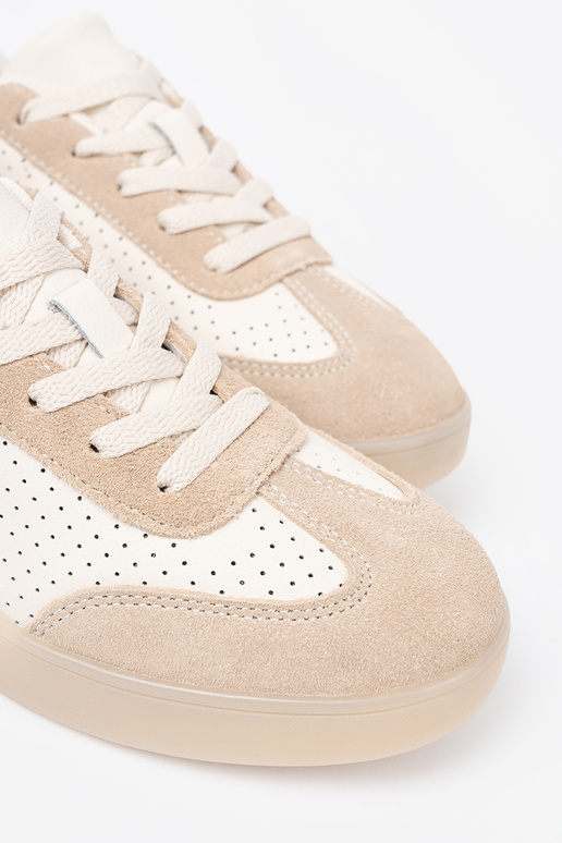 Zapatos casuales de mujer calado brillantementebeige