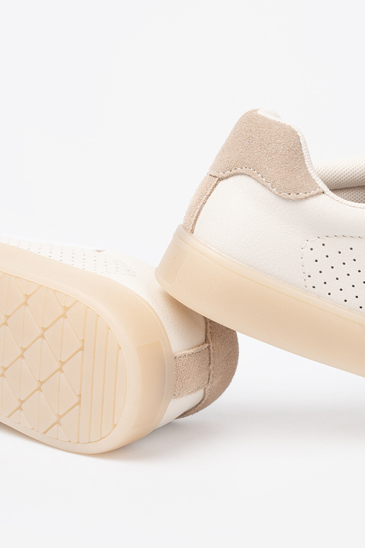 Zapatos casuales de mujer calado brillantementebeige