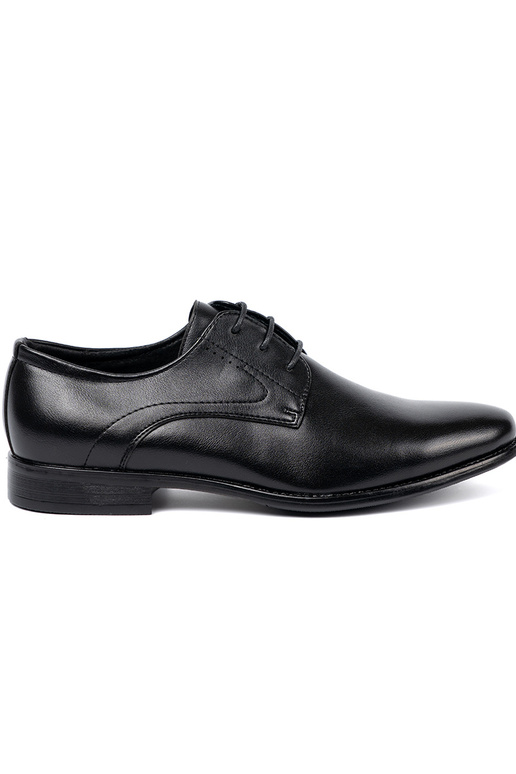 Estilo elegante medio zapatos hombres A un clásicoj czerni i połysku
