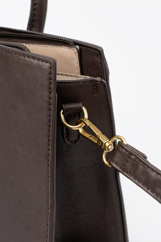 Tiene querron oscuro bolso con hebilla decorativa A doradom kolorze Tiene querron oscuro bolso con hebilla decorativa A doradom kolorze
