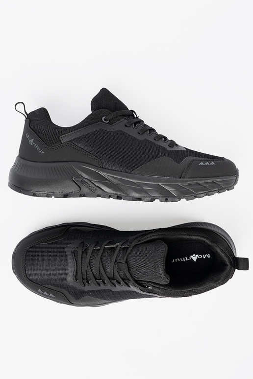 de color negro Zapatillas modelo zapatos. z tekstylną choleAką hombres McArthur