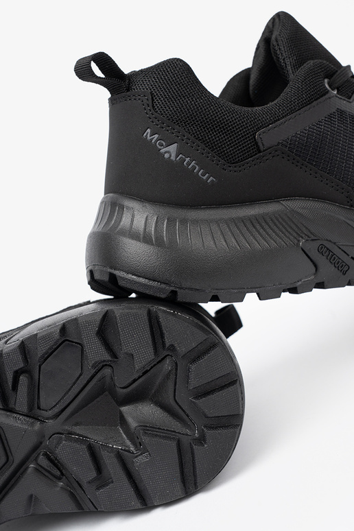 de color negro Zapatillas modelo zapatos. z tekstylną choleAką hombres McArthur