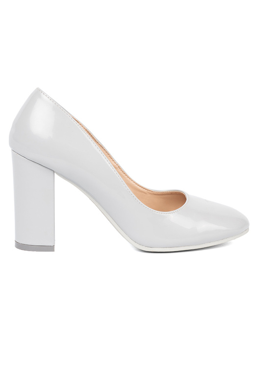 color gris Zapatos de tacón lacados