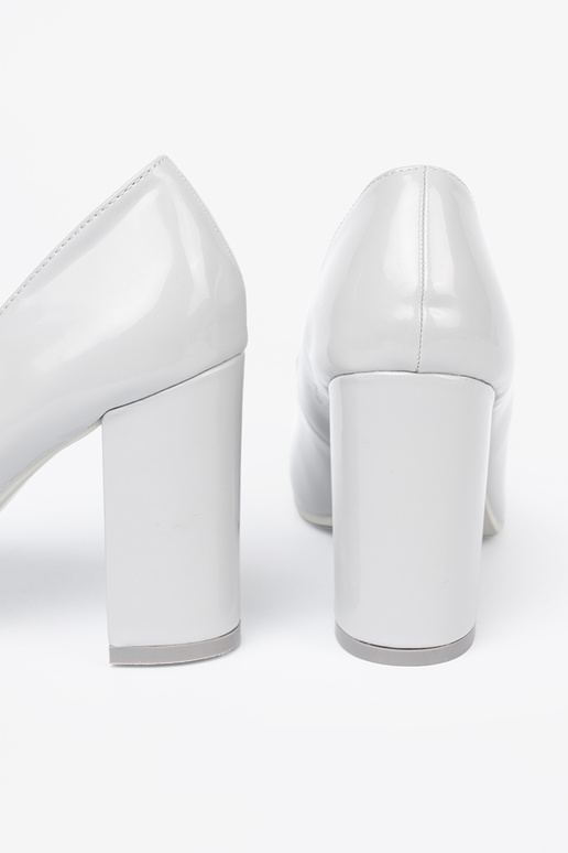 color gris Zapatos de tacón lacados