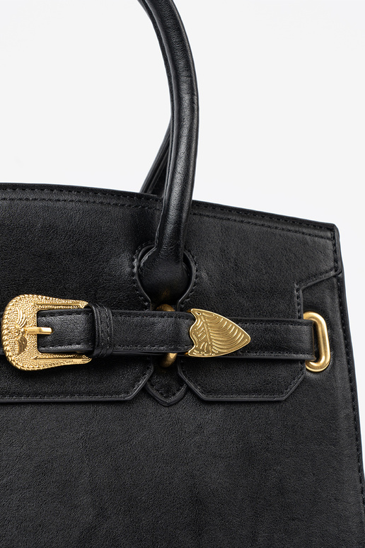 negro bolso con hebilla decorativa A doradom kolorze negro bolso con hebilla decorativa A doradom kolorze