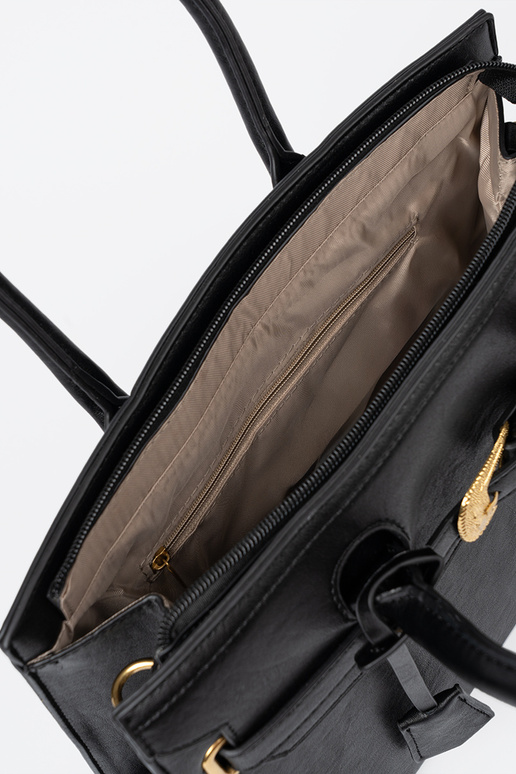 negro bolso con hebilla decorativa A doradom kolorze negro bolso con hebilla decorativa A doradom kolorze