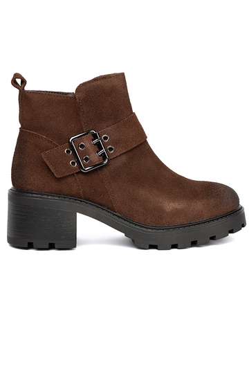 Hn d kotn kov kožen boty s ozdobnou sponou 2