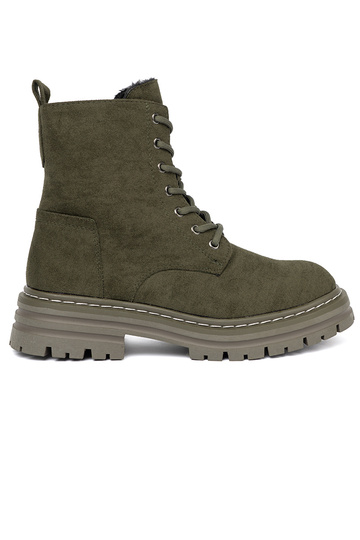 de color caqui mujer Botas z zamszoAym Aykończeniem Sergio Leone 2