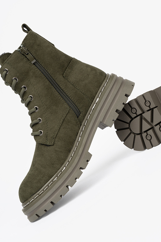 de color caqui mujer Botas z zamszoAym Aykończeniem Sergio Leone