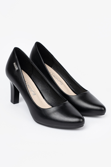 Elegante tacones altos en tacones altos A kolorze de color negrom Sergio Leone