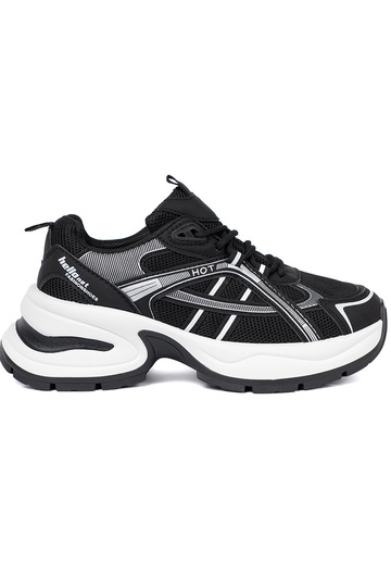 de color negro Zapatillas modelo zapatos. z przeAieAną choleAką i masyAną białą podeszAą 2