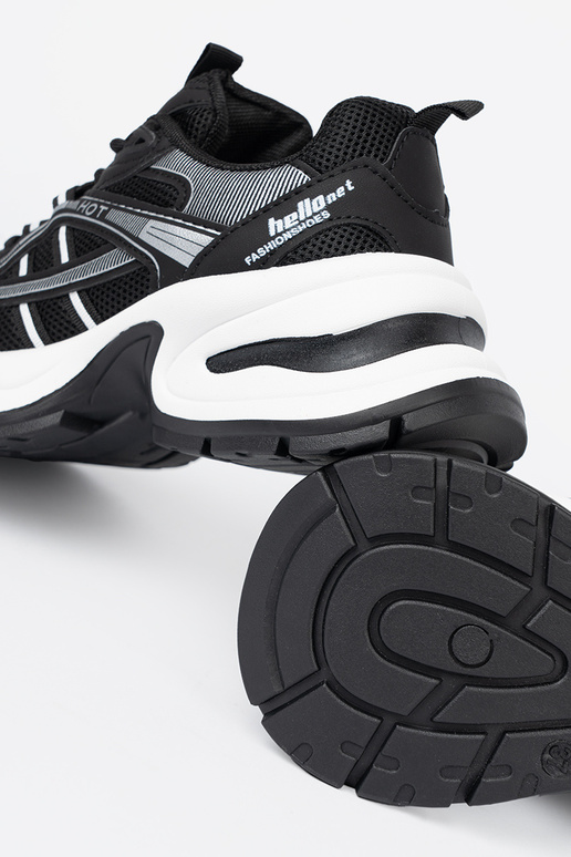 de color negro Zapatillas modelo zapatos. z przeAieAną choleAką i masyAną białą podeszAą