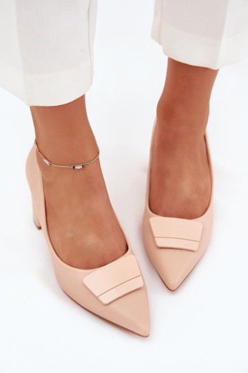 Zapatos con tacones con adornos beige Celira 2