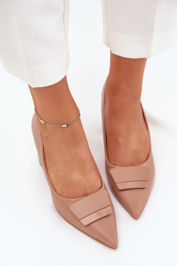 Zapatos con tacones con adornos beige Celira 2