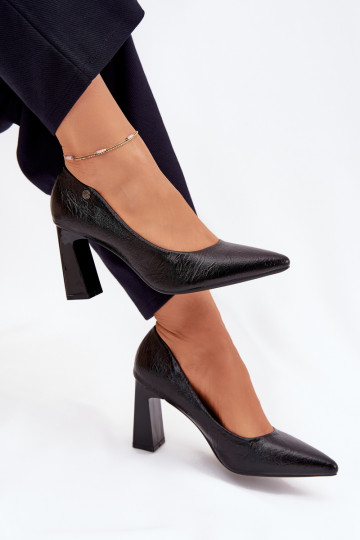 Zapatos de tacón alto Vinceza 62252 de color negro