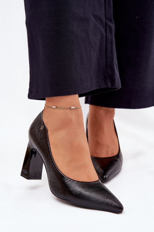 Zapatos de tacón alto Vinceza 62252 de color negro