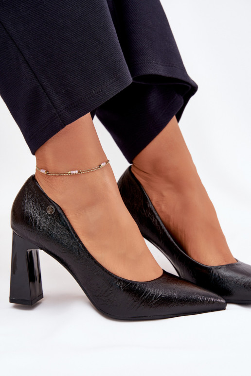 Zapatos de tacón alto Vinceza 62252 de color negro