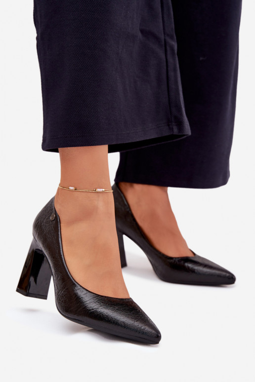 Zapatos de tacón alto Vinceza 62252 de color negro