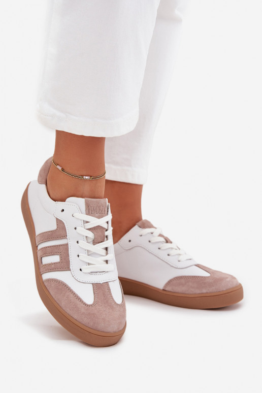 Piel Zapatillas modelo zapatos. Femenino Vinceza 79557 Blanco-beige Piel Zapatillas modelo zapatos. Femenino Vinceza 79557 Blanco-beige