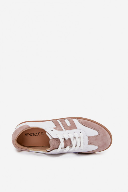 Piel Zapatillas modelo zapatos. Femenino Vinceza 79557 Blanco-beige Piel Zapatillas modelo zapatos. Femenino Vinceza 79557 Blanco-beige