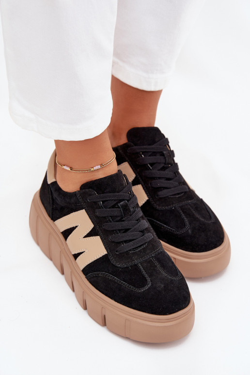 de gamuza Femenino Zapatillas modelo zapatos. con una plataforma Vinceza 79561 de color negro de gamuza Femenino Zapatillas modelo zapatos. con una plataforma Vinceza 79561 de color negro