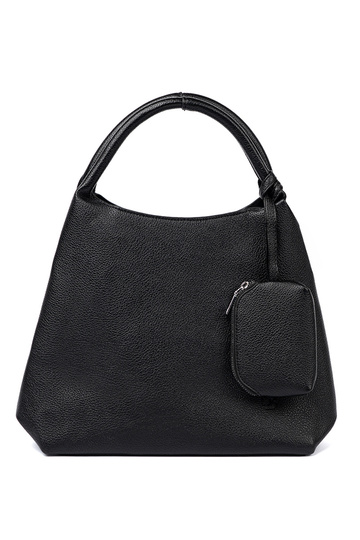 Elegante negro bolso z kosmetyczką A środku 2