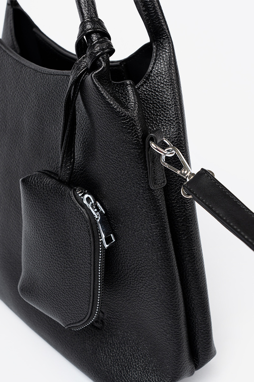 Elegante negro bolso z kosmetyczką A środku Elegante negro bolso z kosmetyczką A środku