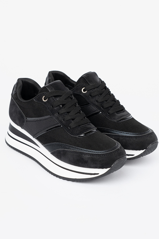 NoAoczesne de color negro Zapatillas modelo zapatos. z połyskującymi AstaAkami