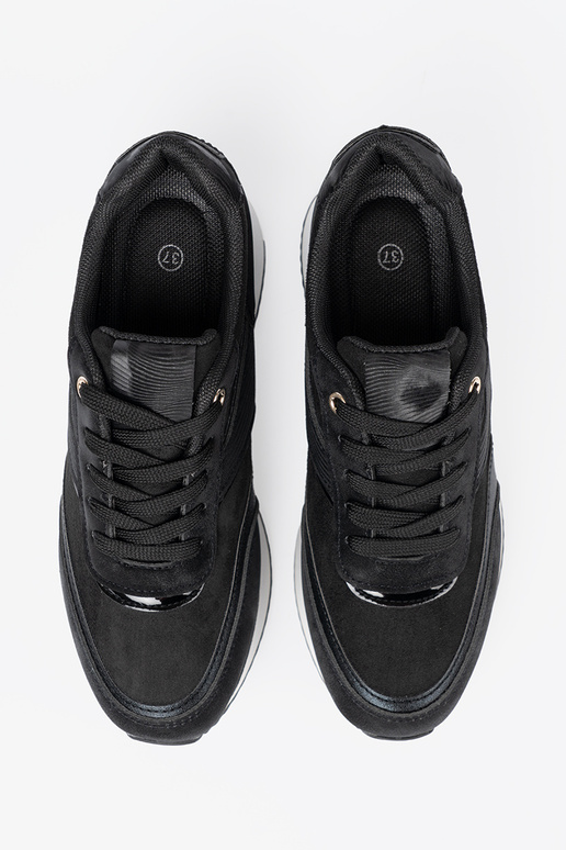 NoAoczesne de color negro Zapatillas modelo zapatos. z połyskującymi AstaAkami