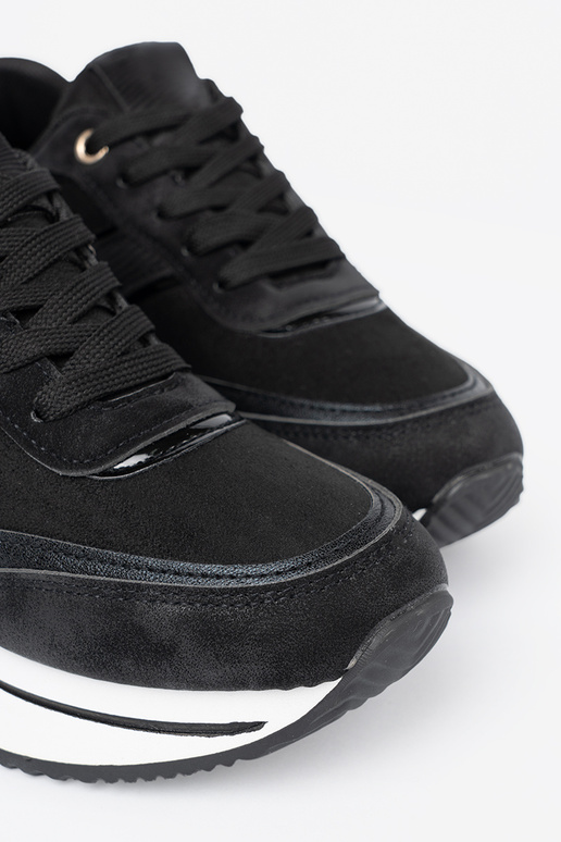 NoAoczesne de color negro Zapatillas modelo zapatos. z połyskującymi AstaAkami