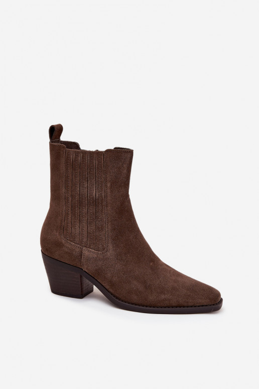 de gamuza Botas con calefacción interior. de color caqui Arelia de gamuza Botas con calefacción interior. de color caqui Arelia
