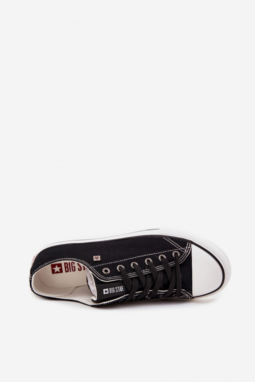 Zapatos casuales de hombre Bajo  Big Star DD174504 de color negro