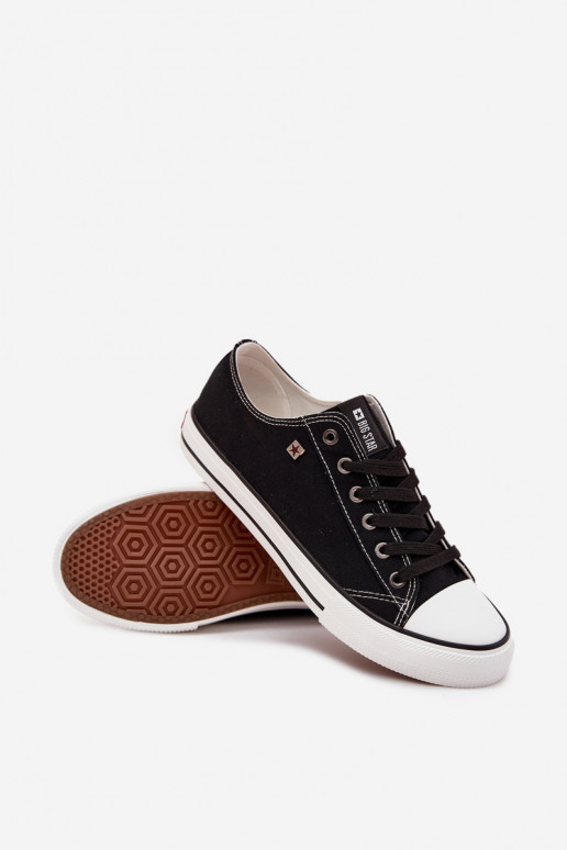 Zapatos casuales de hombre Bajo  Big Star DD174504 de color negro