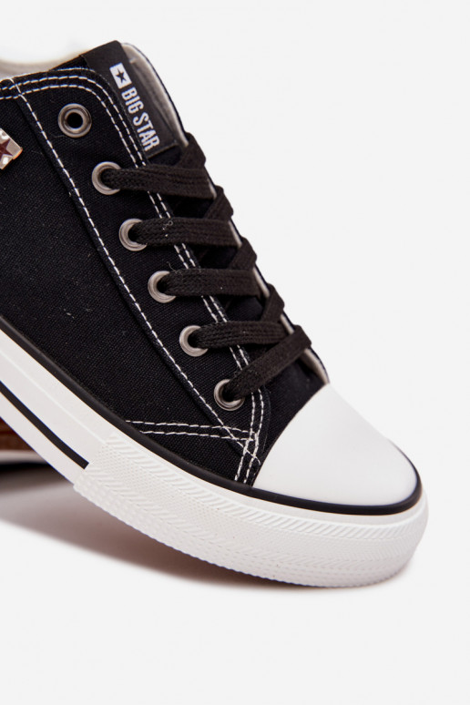 Zapatos casuales de hombre Bajo  Big Star DD174504 de color negro