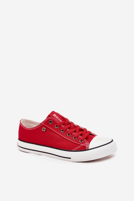 Zapatos casuales de hombre Bajo  Big Star DD174502 color rojo