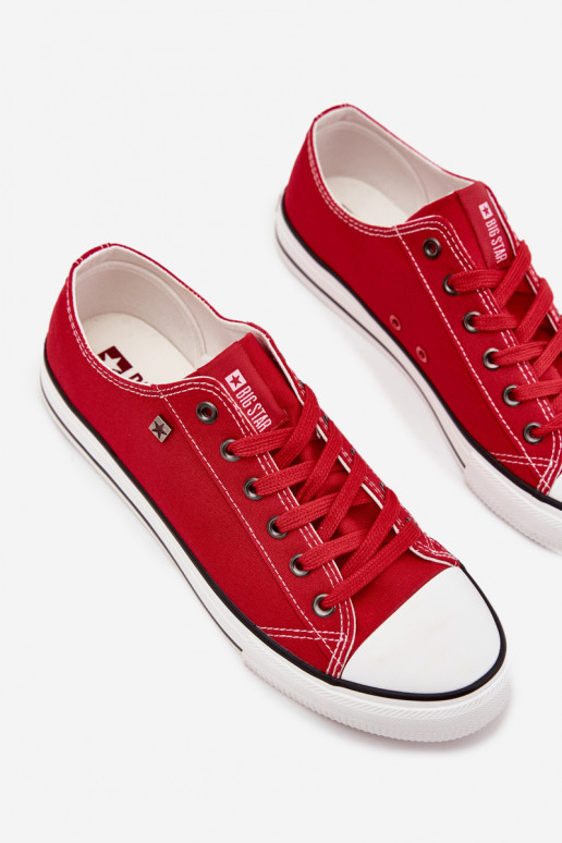 Zapatos casuales de hombre Bajo  Big Star DD174502 color rojo