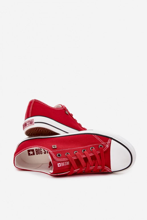 Zapatos casuales de hombre Bajo  Big Star DD174502 color rojo