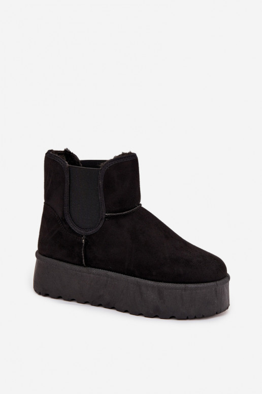 Femenino Botas de nieveElastyczną ENstaAką de color negro Kiora